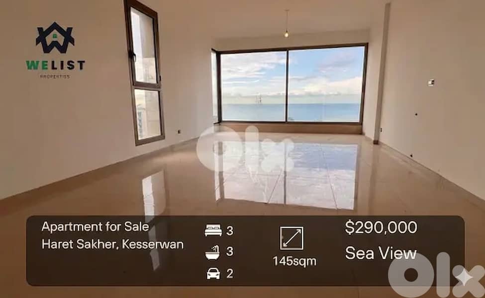 Apartment for sale in Haret Sakher 0