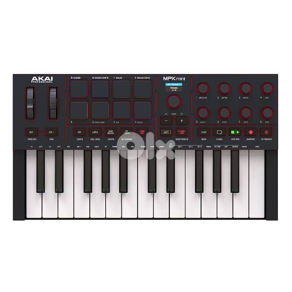 Akai Professional MPK Mini IV MIDI Keyboard Controller - Black 0