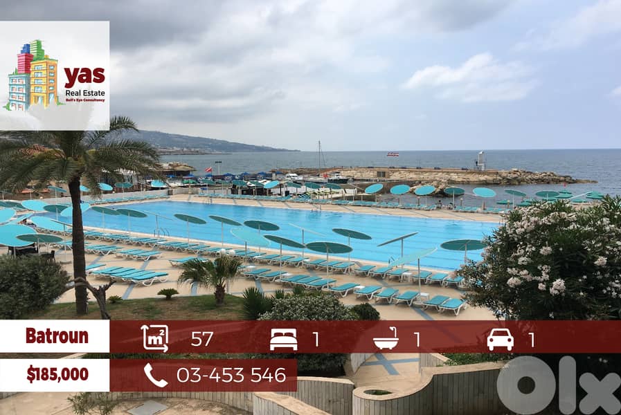 Batroun 57m2 | Luxury Resort | Furnished | sea View | PA | 0