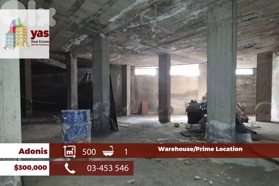 Adonis 500m2 | Warehouse | Prime Location | Catch | MCH 0