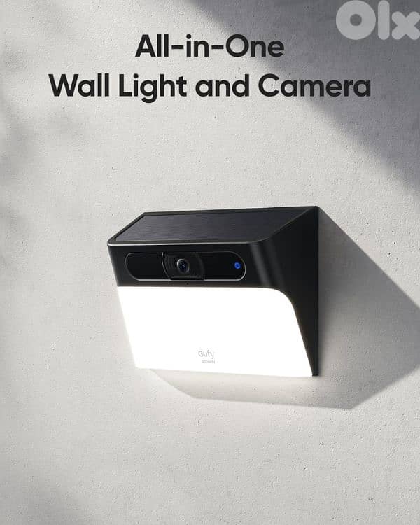 eufy - Solar Wall Light Cam S120 0