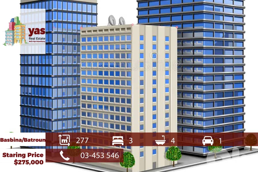Batroun/Basbina 190m2 | 277m2 | Prime Location | View | RMK 0