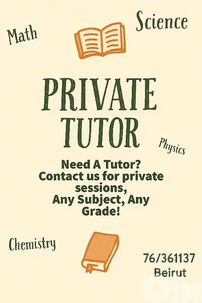 Leçon Particulier / Private Tutor (teacher)