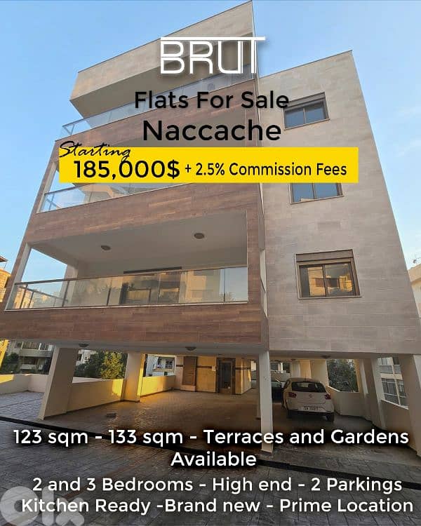 deluxe Apartments for sale in Naccache Metn - Brand new 0