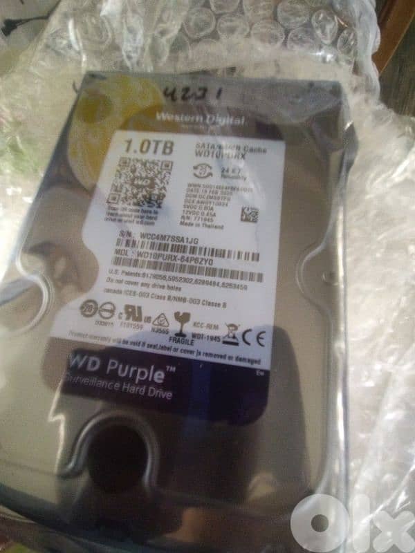 new WD hard drive Surveillance DVR 3.5 purple 0