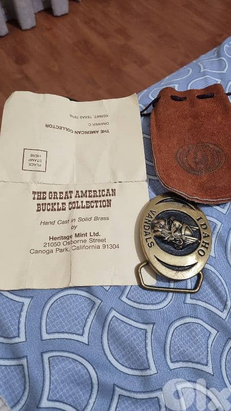 ​ Rare 1983 Collector’s Idaho Brass Belt Buckle – Limited Edition 1