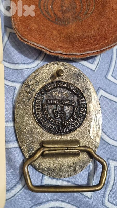 ​ Rare 1983 Collector’s Idaho Brass Belt Buckle – Limited Edition 4