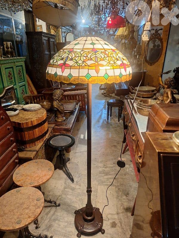 floor lamp Tiffany lamp Italy vintage handmade 5