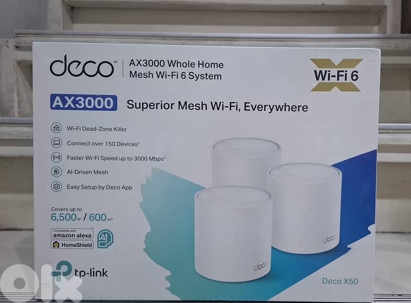 Tp-link AX3000 Mesh Wi-Fi 6 System Deco X50 3pack 0