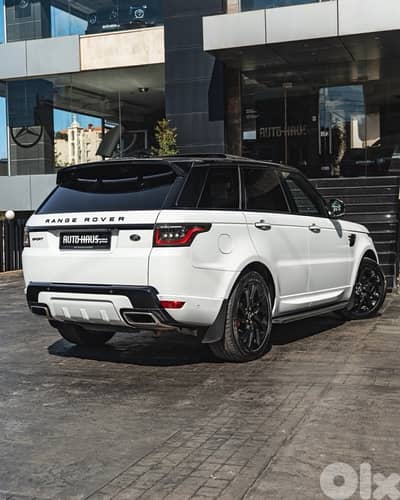 RANGE ROVER SPORT V6 AUTOBIOGRAPHY - WHITE ON RED ( CLEAN CARFAX )