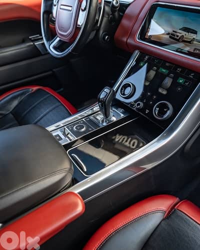 RANGE ROVER SPORT V6 AUTOBIOGRAPHY - WHITE ON RED ( CLEAN CARFAX )