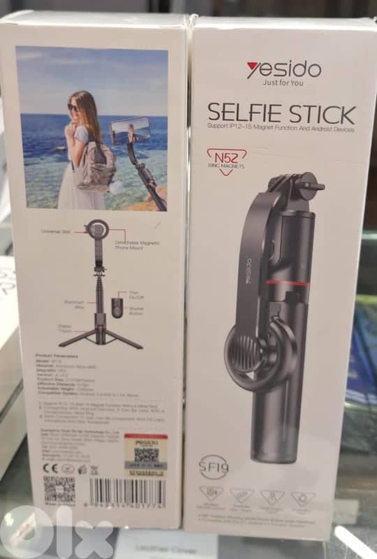 YESIDO SELFIE STICK SUPPORT IP 12-15 MAGNET FUNCTION 0