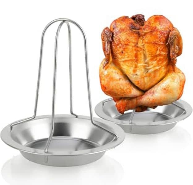 stainless steel chicken holder 0
