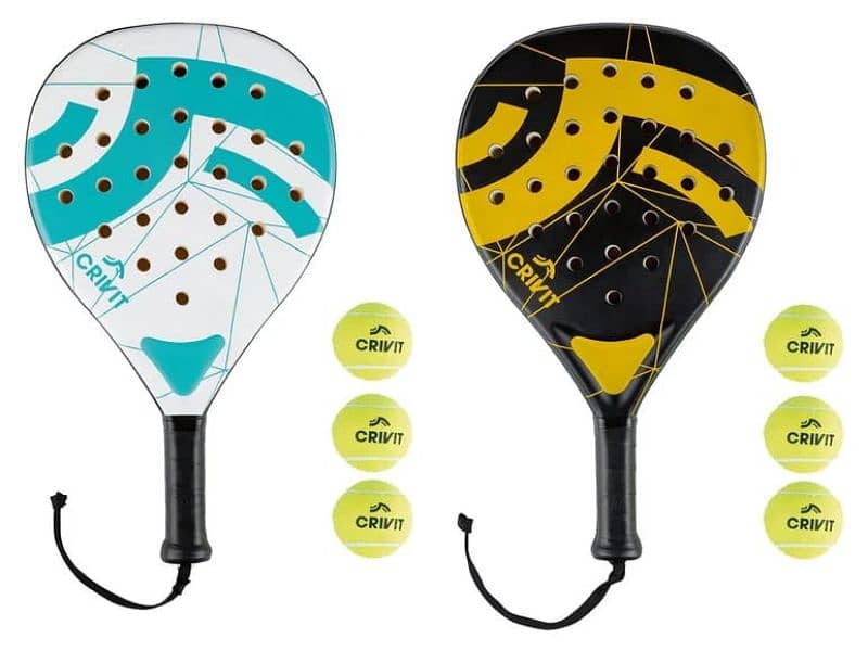 crivit padel racket set with balls 0