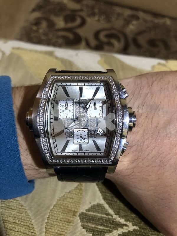 KOLBER GENEVE SWISS MADE SWITZERLAND CHORONO ETA 45MM WORKING FINE 7