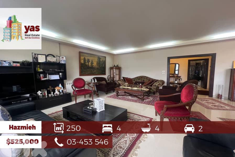 Hazmieh 250m2 | Excellent Condition | Decorated | Prime Area | WI | 0