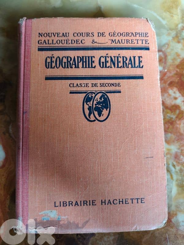 geographie generale 1929,librairie hachette,avec photos en couleurs 0
