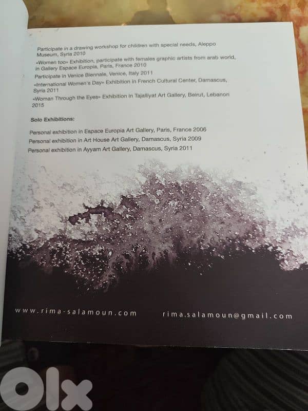rima salamoun,faces 2016,art book,never used before 2