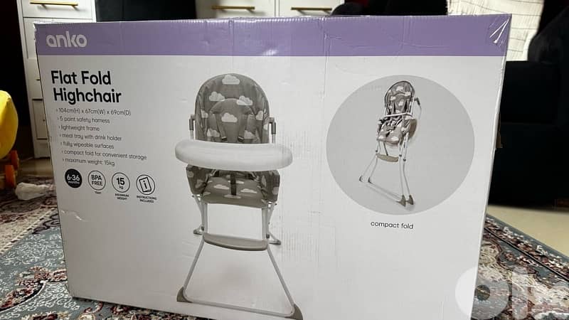 Anko Flat Fold High Chair for baby 0