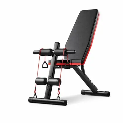 Adjustable Multi-Function Sit-Up Bench with Resistance Bands Adjustable Multi-Function Sit-Up Bench with Resistance Bands