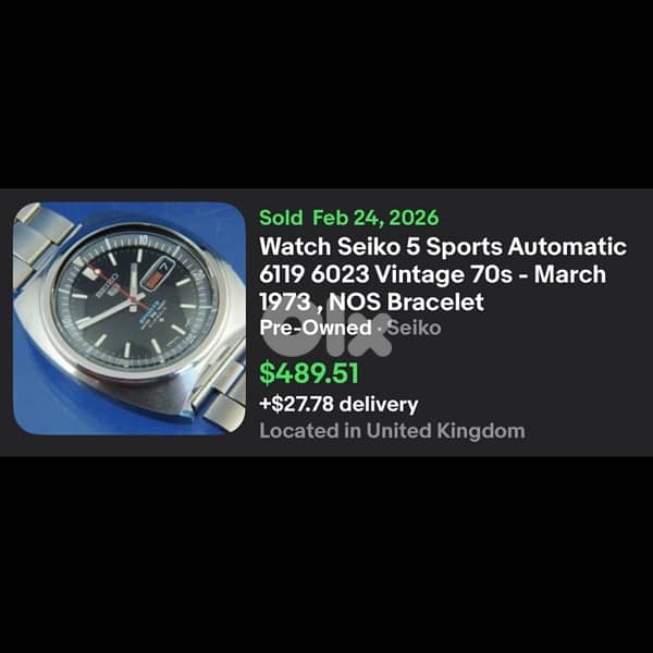 Seiko 5 Sports Automatic | Baby Pogue | 6119 6023 Vintage October 1973 5