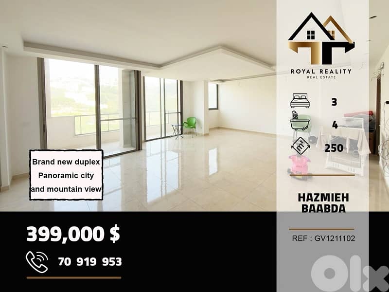 duplex apartment for sale in Hazmiyeh baabda شقق للبيع في حازمية بعبدا 0