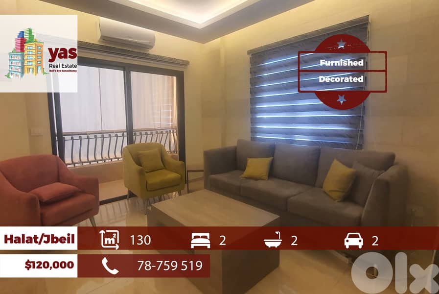 Halat/Jbeil 130m2 | Furnished Flat | Decorated | Sea View | Catch |ABA 0