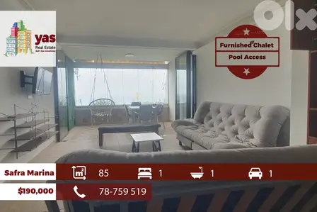 Safra Marina 85m2 | Furnished Chalet | Pool Access | Calm Area |ABA/KS