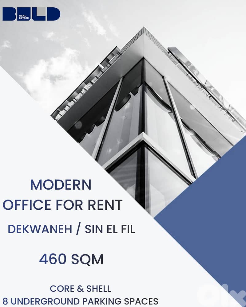 RAO26-4828 Office 460 sqm Space for Rent in Dekwaneh / Sin El Fil 0