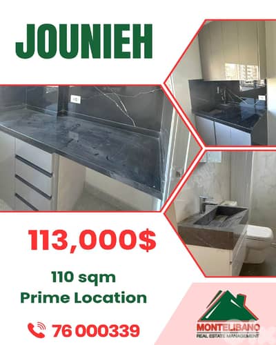 110 sqm Apartment For Sale in Jounieh جونيه