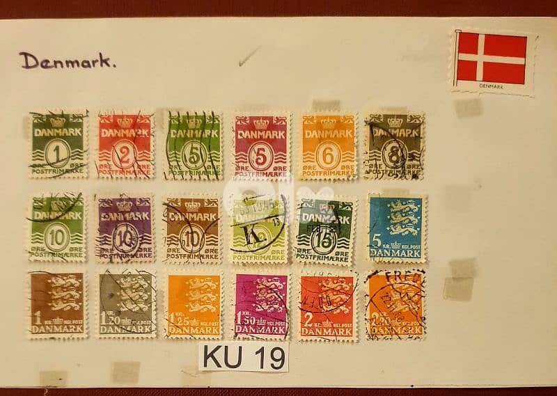 Danmark 1946 x 18 stamps Lot# KU-19 0