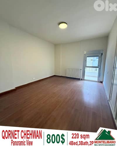220 sqm Apartment For Rent in Qornet Chehwan قرنة شهوان
