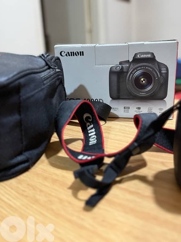 Canon EOS 4000D DSLR + 18-55mm lens (Like new) 3