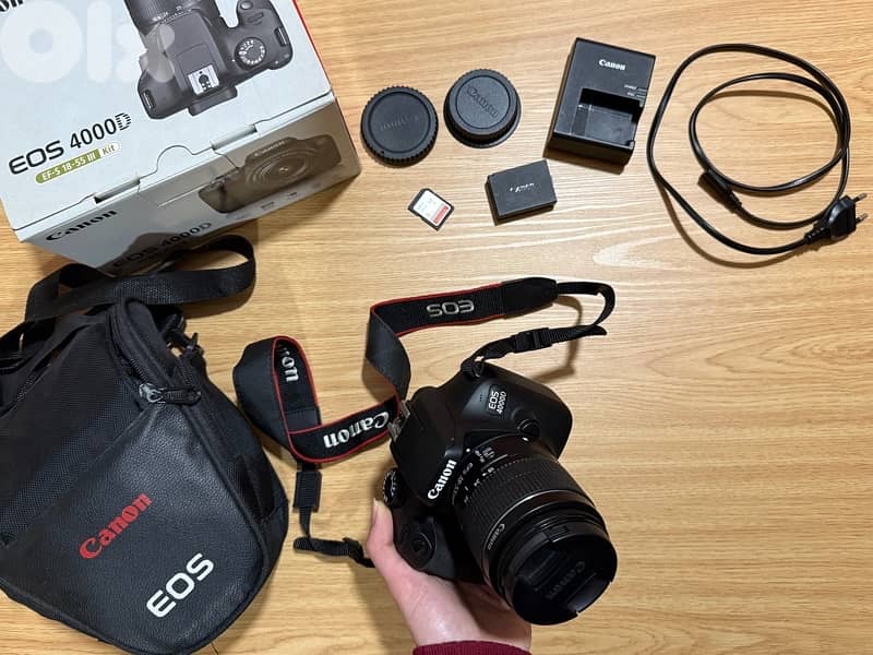 Canon EOS 4000D DSLR + 18-55mm lens (Like new) 4