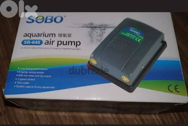 Air Pump for Aquarium 2-way 0