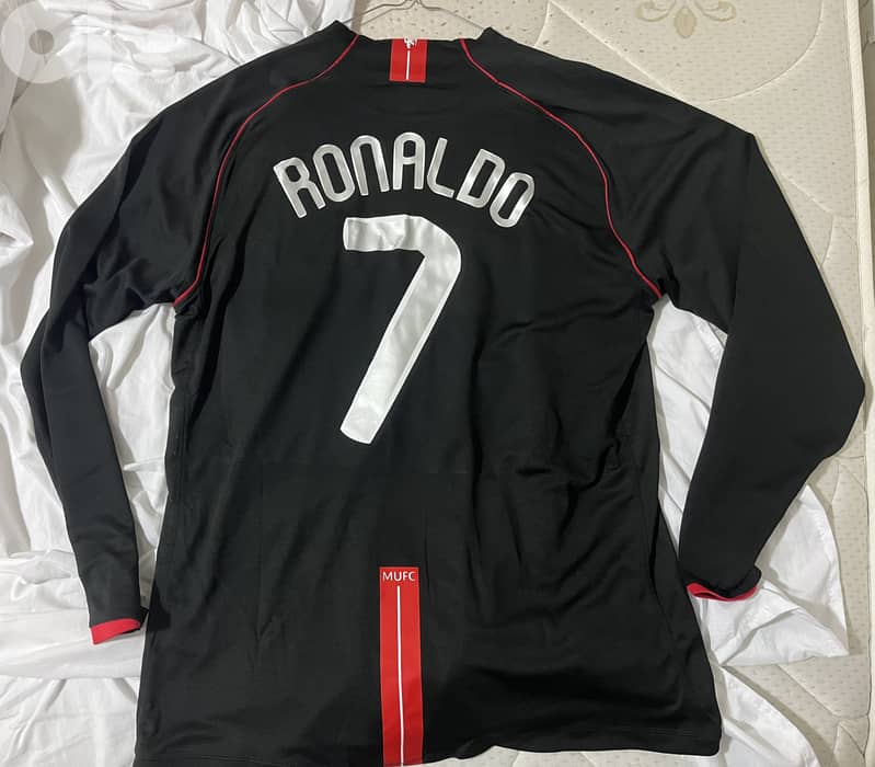 Manchester United third kit 2009 black long sleeve nike kit 10