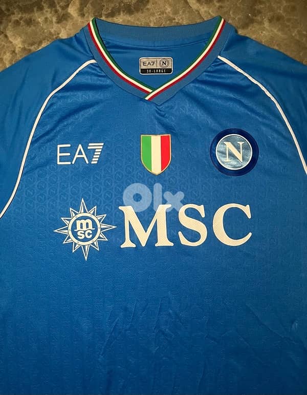 Napoli scudetto kit kvaratskhelia 2024 EA7 0