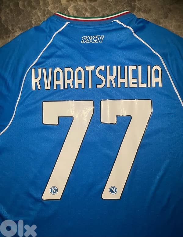 Napoli scudetto kit kvaratskhelia 2024 EA7 5