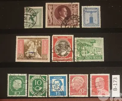 Germany Reich Nazi 11 stamps Lot # B-173