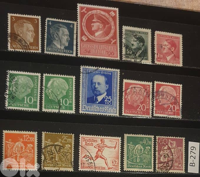 Germany Reich Nazi 15 stamps Lot # B-279 0