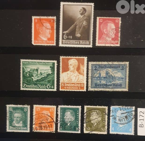 Germany Reich Nazi 11 stamps Lot # B-172 0