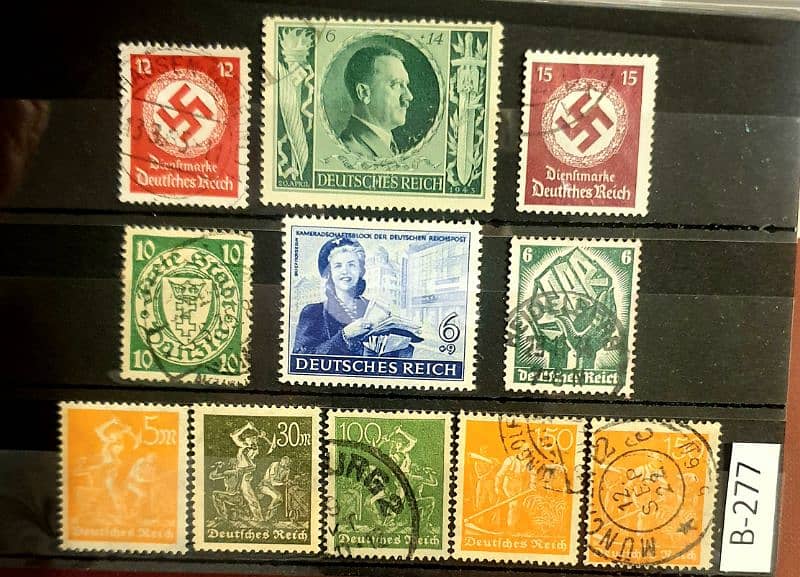 Germany Reich Nazi 11 stamps Lot # B-277 0