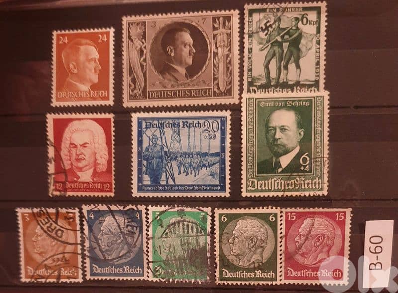 Germany Reich Nazi 11 stamps Lot # B-60 0