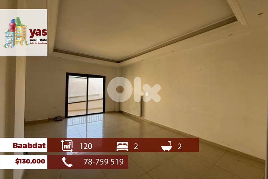 Baabdat 120m2 | Prime Location | Renovated | View | Catch | TCH 0