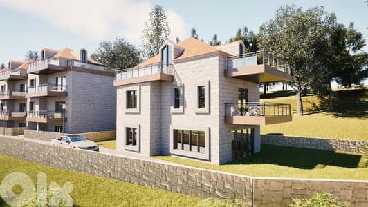 GMB214SZ -  Under Construction Villa For Sale In Fatre - Jbeil