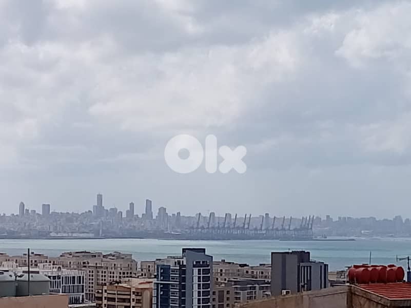 Small Apartment for rent in Dbaye Open sea and city view (Yearly rent) 0