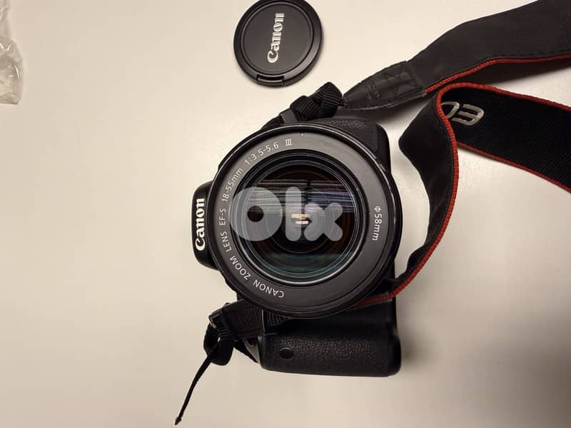 Canon 600D DSLR Kit + Box + 18-55 Lens + 2 Batteries + Bag – Excellent 0