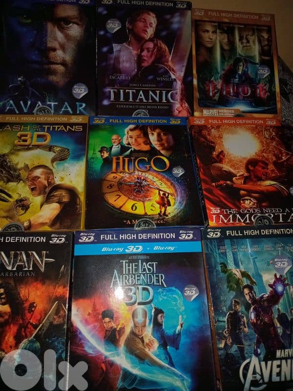 16 DVD 4k bluray 3D original+ 400 DVD aflam 2