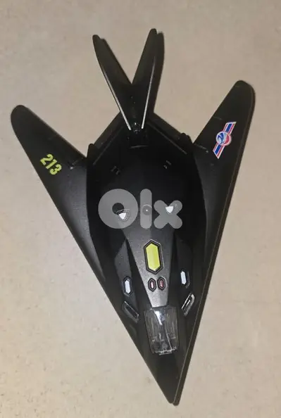 F-117 stealh jet diecast plane Lights and sound effects (15CM)