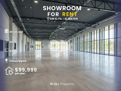 Showroom For RENT In Sin El Fil صالة عرض للإيجار #PH